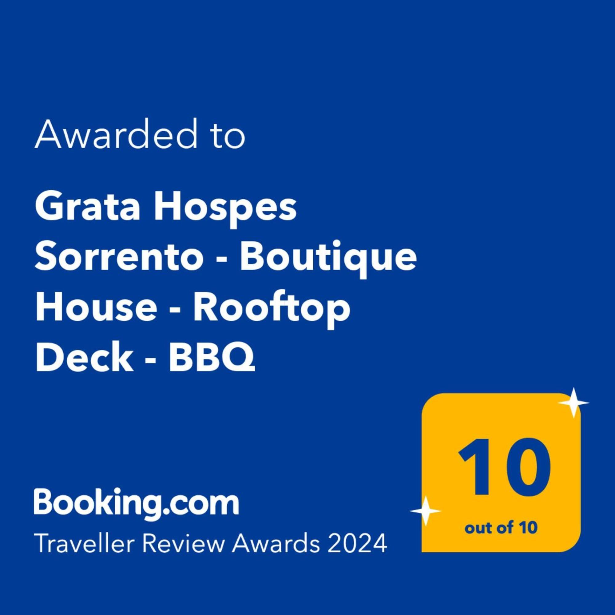 Grata Hospes Sorrento - Boutique House - Rooftop Deck - Bbq Eksteriør billede